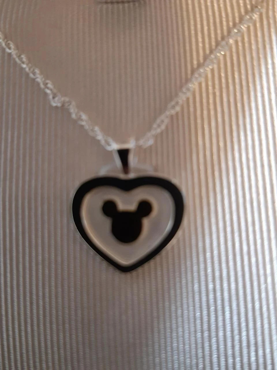 Prachtige ketting + hanger minnie in hart disney disneyland paris in doosje – photo 2
